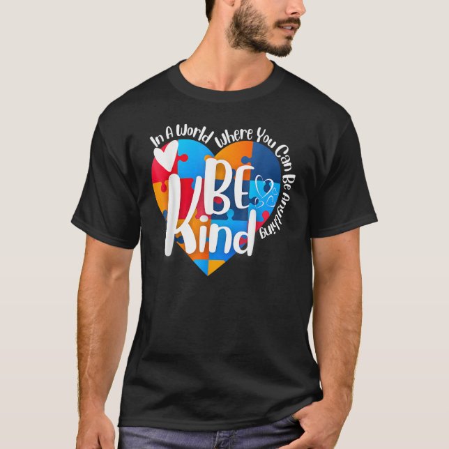 T-shirt Be Kind Can Be Anything Puzzle (Devant)