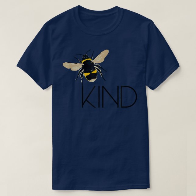 T-shirt Be Kind design avec l'abeille mignonne (Design devant)