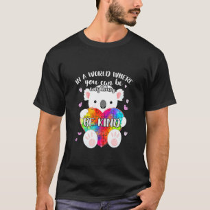 T-shirt Be Kind Puzzle Koala Sensibilisation sur l'autisme