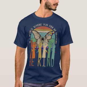 T-shirt Be Kind Sign Language Hand Talking Teacher Autism