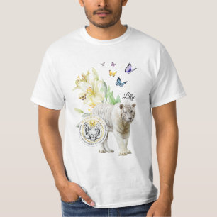 T-Shirt Be the Change White Tiger