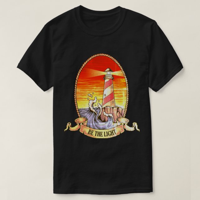 T-shirt Be the Light Lighthouse (Design devant)