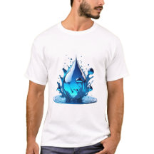 "Be Water" Drop Design Haute qualité
