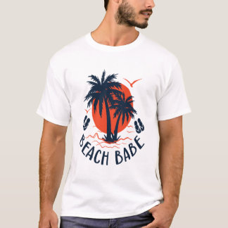 T-shirt Beach babe