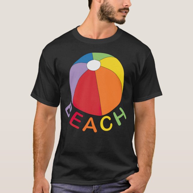 T-shirt Beach ball, vacances sur la baie mer (Devant)