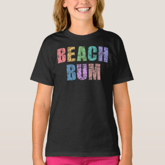 T-shirt BEACH BUM Retro Vintage Distressed Beach Bum