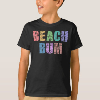 T-shirt BEACH BUM Retro Vintage Distressed Beach Bum