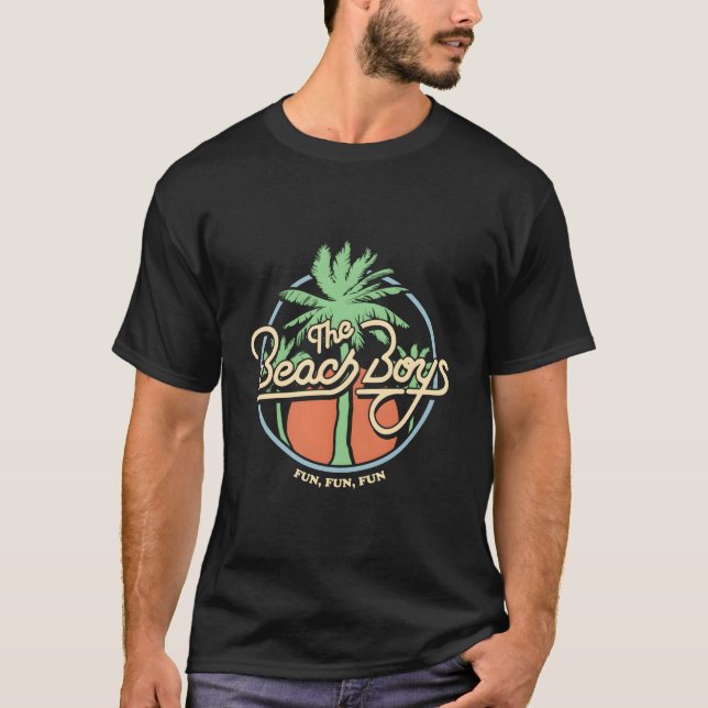 T-shirt Beach Fun Fun Fun Palm Tree (Devant)