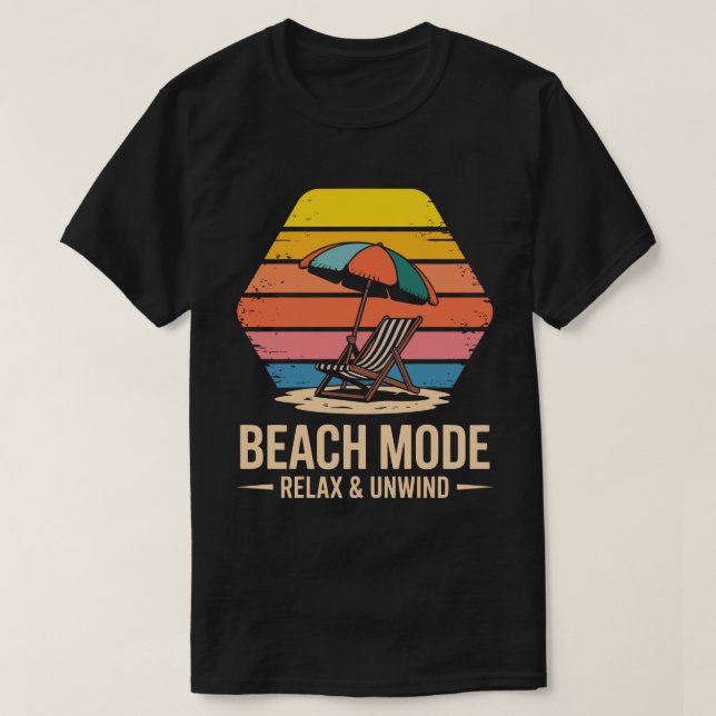 T-shirt Beach Mode Hexagon Tee (Design devant)