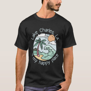 T-shirt Beach Motiv My Happy Place Lake Charles