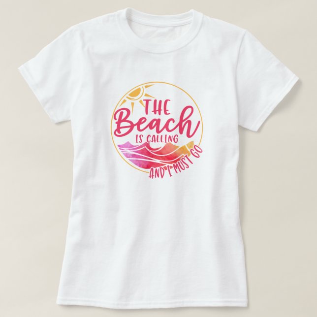 T-Shirt Beach Ocean Love (Design devant)