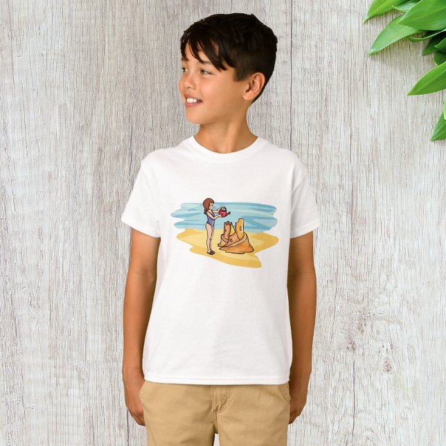 T-shirt Beach Sandcastle (Créateur téléchargé)