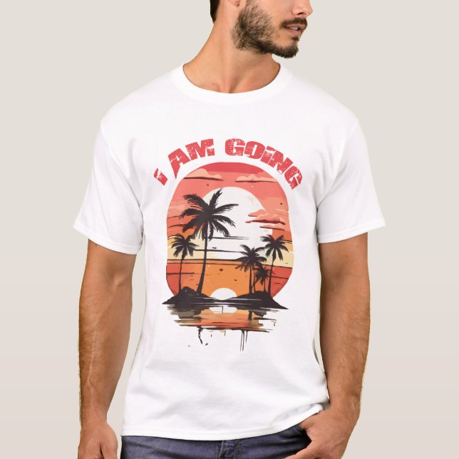 T-shirt Beach summer vacation (Devant)