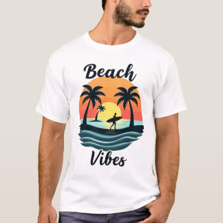 T-shirt Beach Vibe Sommer Soleil Plage Palme