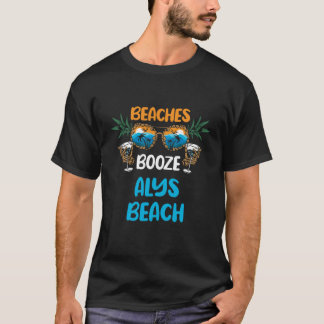 T-shirt Beaches Booze Alys Beach Summer Vacation Party Mat