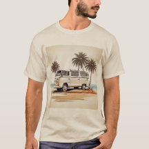Beachside Kombi Adventure Tee - Retro Coastal Char