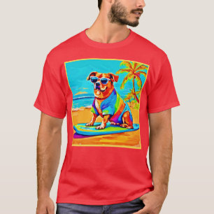 T-shirt Beachside Pup : Charme de surf