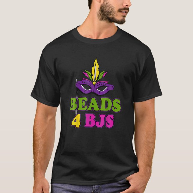 T-shirt Beads For Bjs Dirty Mardi Gras (Devant)