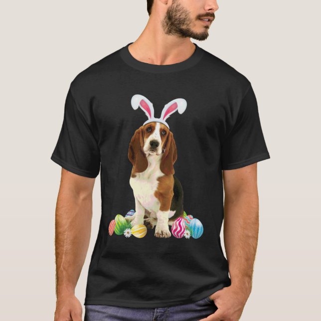 T-shirt Beagle Bunny Easter Egg Hunt Beagle Dog Owner (Devant)