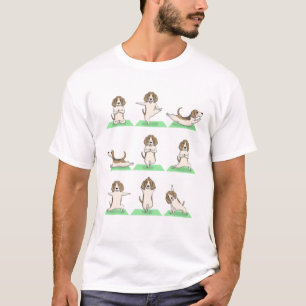 T-shirt Beagle Chien Yoga Pose Zen Cute Exercice d'entraîn