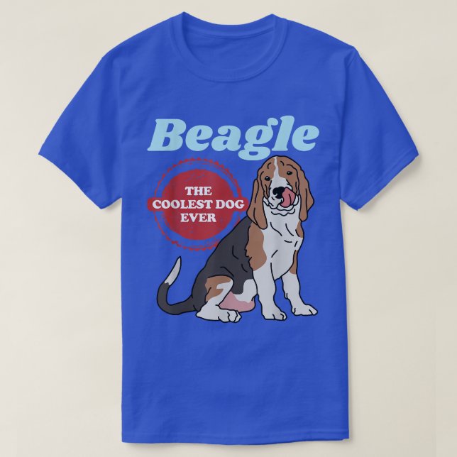 T-shirt Beagle Coolest Dog  Dog Owner Beagle  (Design devant)