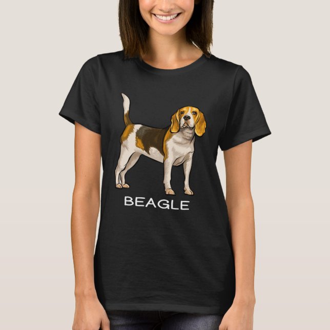 T-shirt Beagle Crazy Dog (Devant)