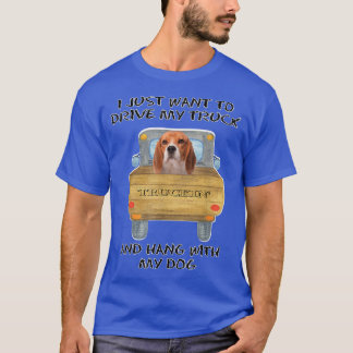 T-shirt Beagle de chien conducteur de camion