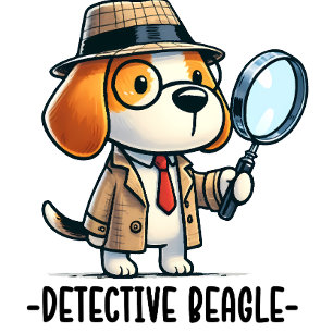 T-shirt Beagle détective