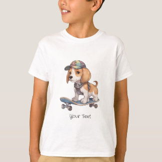 T-shirt Beagle Garçon Aquarelle