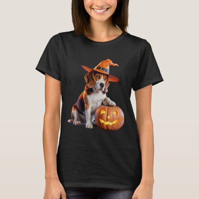 T-shirt Beagle Halloween Pour Amoureux de les chiens Costu (Devant)