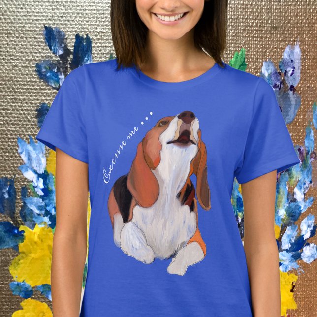 T-shirt Beagle Howling, Personnaliser, Excusez-moi (Créateur téléchargé)