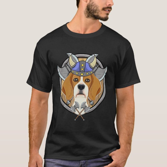T-shirt Beagle I Valhalla I Viking (Devant)