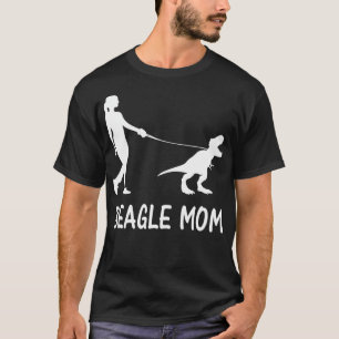 T-shirt Beagle Maman Chien Beagle Mama Dinosaur Femmes Mèr