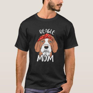 T-shirt Beagle Maman Fille Amant Chien Chien Chien Beagle 