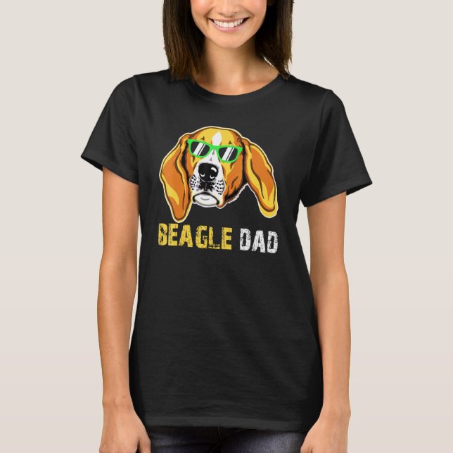 T-shirt Beagle Papa Tee Pour Beagle Dog Propriétaires Fête (Devant)