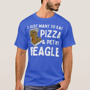 T-shirt Beagle Pizza Walk Chien Propriétaire Lover Puppy 