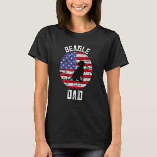 T-shirt Beagle Pour Hommes Beagle Papa Distorti American F
