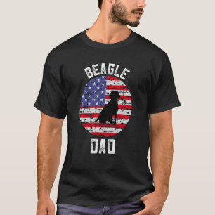 T-shirt Beagle Pour Hommes Beagle Papa Distorti American F