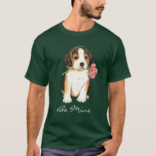 T-shirt Beagle Rose Valentine