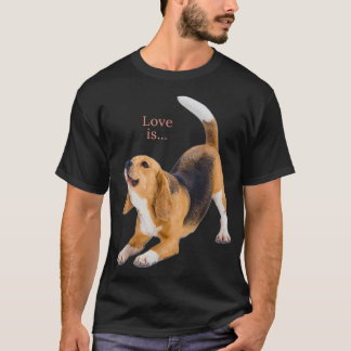 T-shirt Beagle Shirt Beagles Tee Love Is Dog Mom Dad Puppy