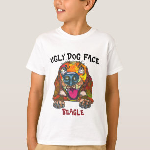 T-shirt Beagle unique et laide visage chien