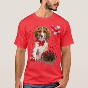 T-shirt Beagle Valentines Day Funny Dog Lover Happy Valent