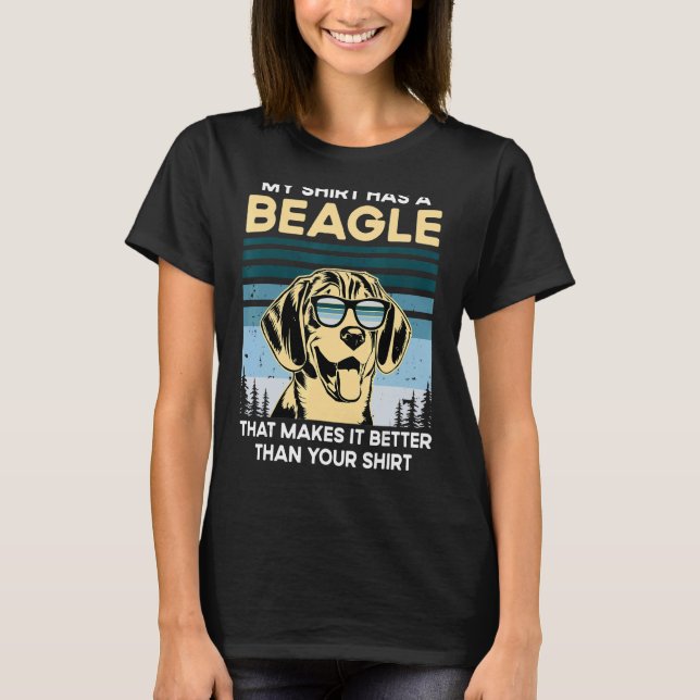 T-shirt Beagle Whisperer Chien Chien Chien Chien Propriéta (Devant)