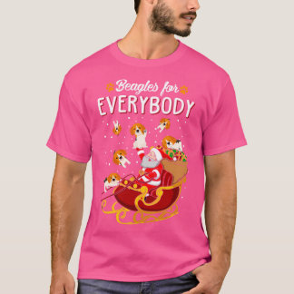 T-shirt Beagles de Noël beagle pour tout le monde
