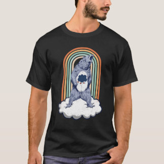 T-shirt Bear Angry Rainbow Colorful Cloud Animal