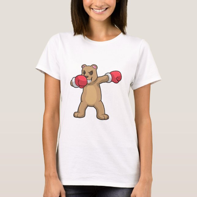 T-shirt Bear as Boxer at Boxer & Hip hop Dance Dab (Devant)