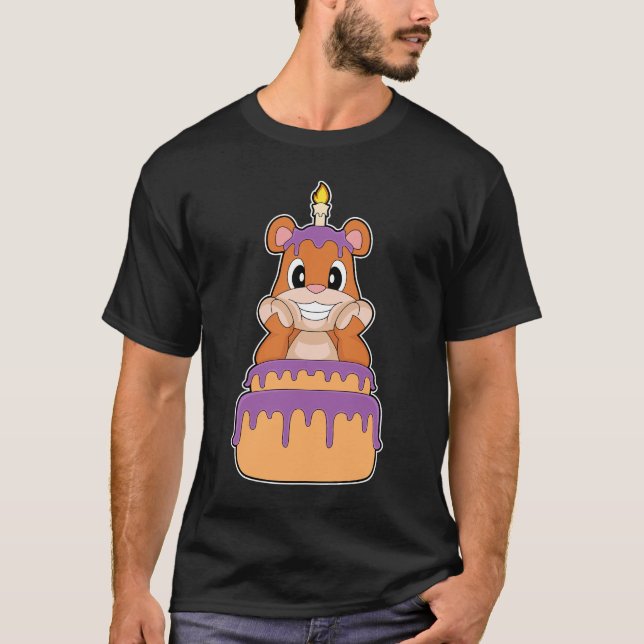 T-shirt Bear Birthday Cake (Devant)