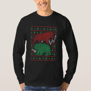 T-shirt Bear Bull Trading Market Pompe Et Sauter Laide Chr