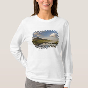 T-shirt Bear Butte se reflète dans le lac Bear Butte près