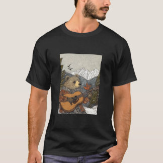 T-shirt Bear et sa guitare